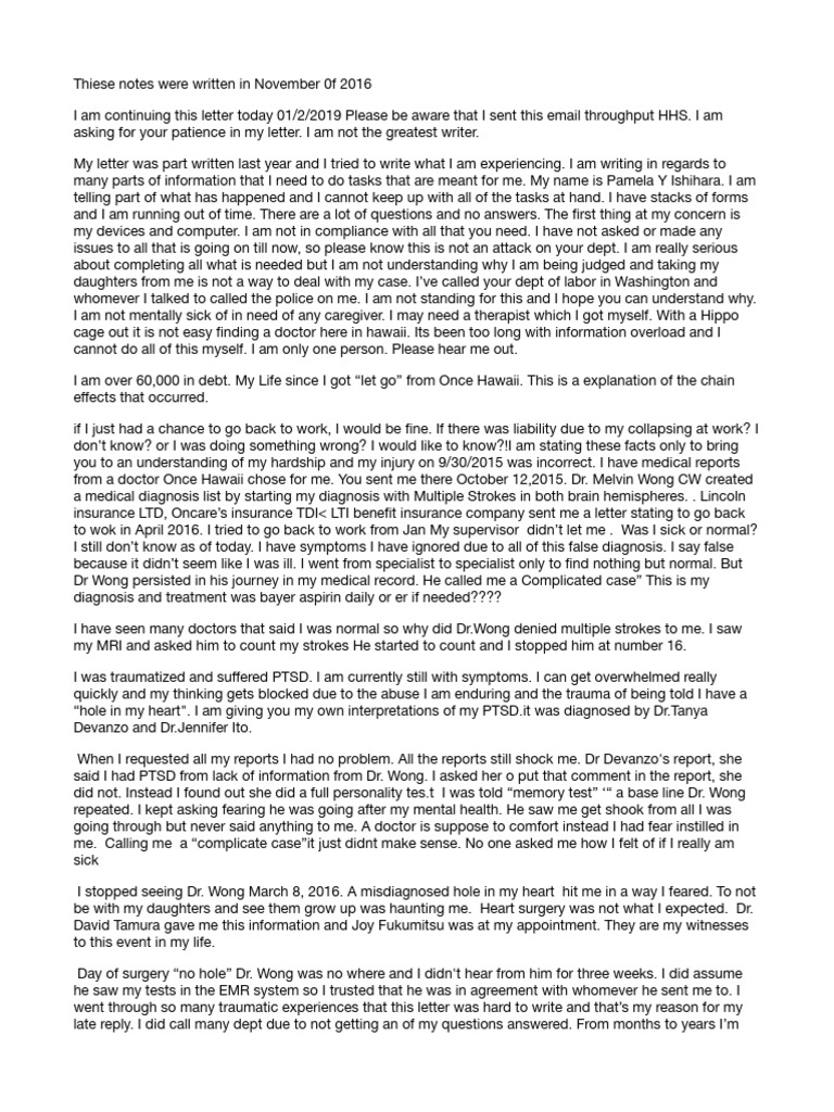 Thiese Notes Were Written in November 0f 2016 | PDF