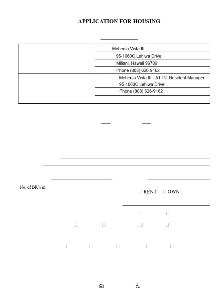 Low-Income Housing Application Form | PDF | Banks | Dividend