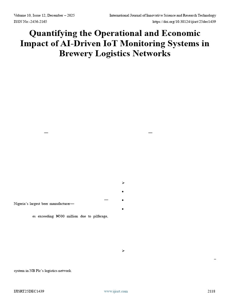 Curated visual reference: Visual Reference: Quantifying The Operational And Economic Impact Of AI Driven Iot