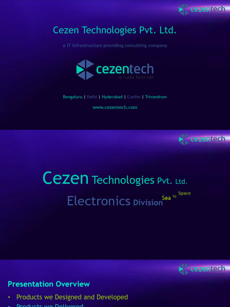 Cezen Technologies: IT Infrastructure Solutions | PDF | Electronics ...