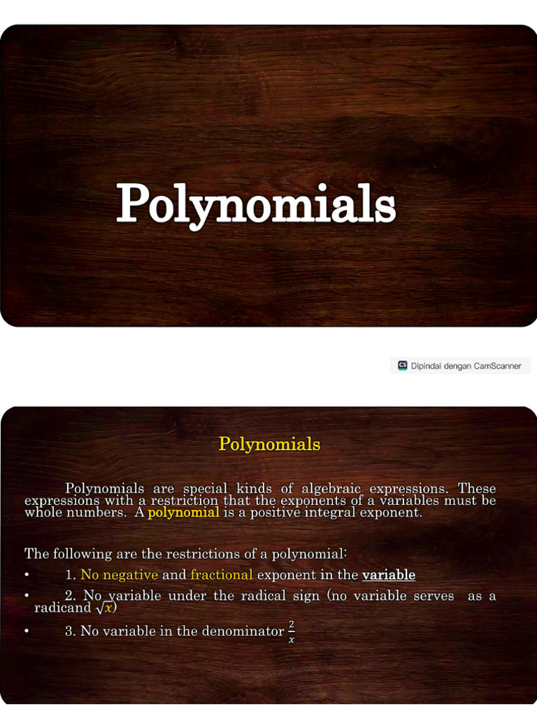 Polynomial | PDF
