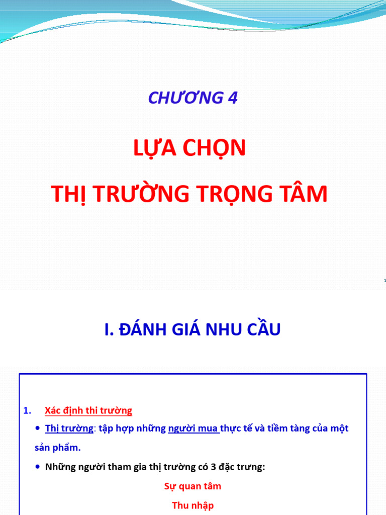 @ Stu Chương 4lua Chon Thi Truong Trong Tam NEW | PDF