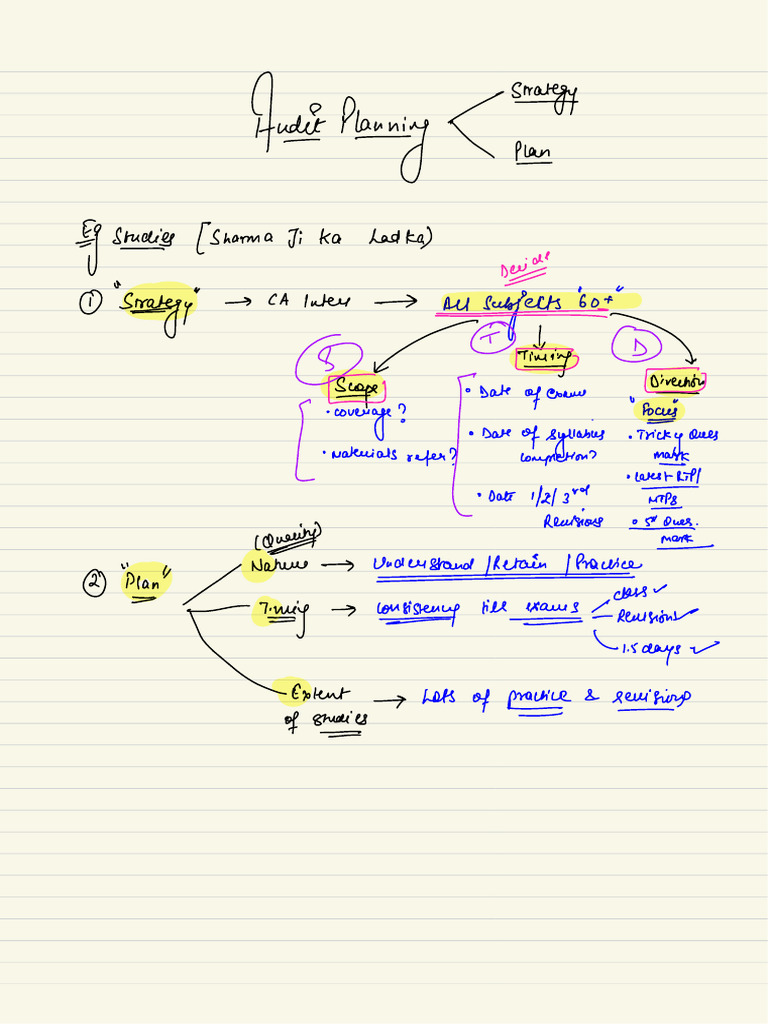 Audit Planning & Documentation Notes | PDF