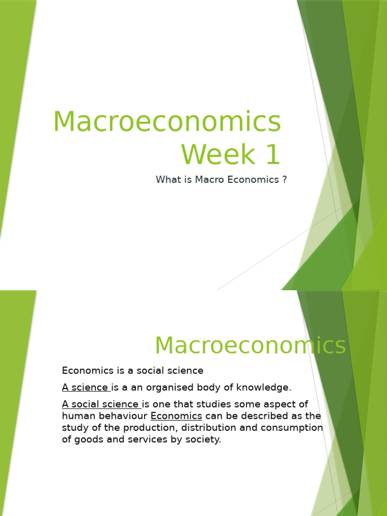 Economics Week 1 2 | PDF | Economics | Macroeconomics