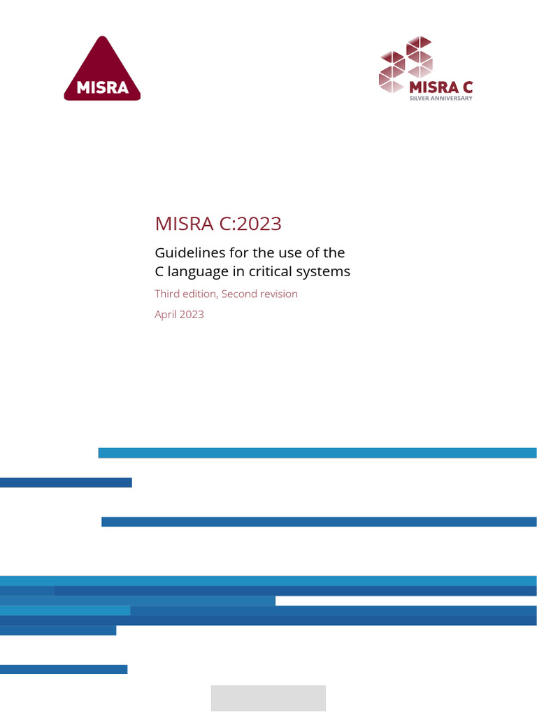 MISRA C:2023 Guidelines for Critical Systems | PDF | Software ...