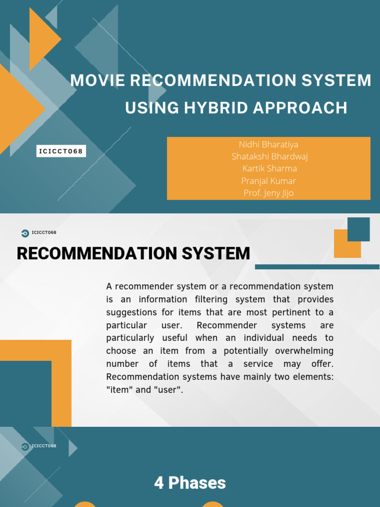 Hybrid Movie Recommendation System | PDF | Applied Mathematics ...