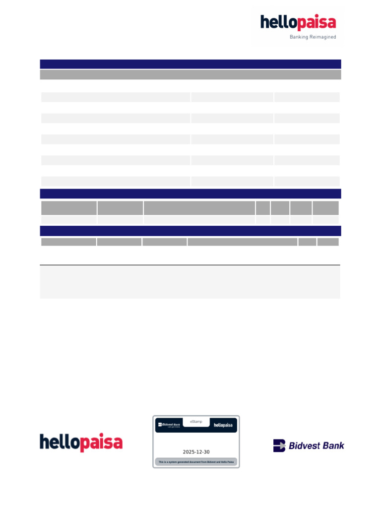 Hello Paisa Account Statement Summary | PDF | Money | Business Economics