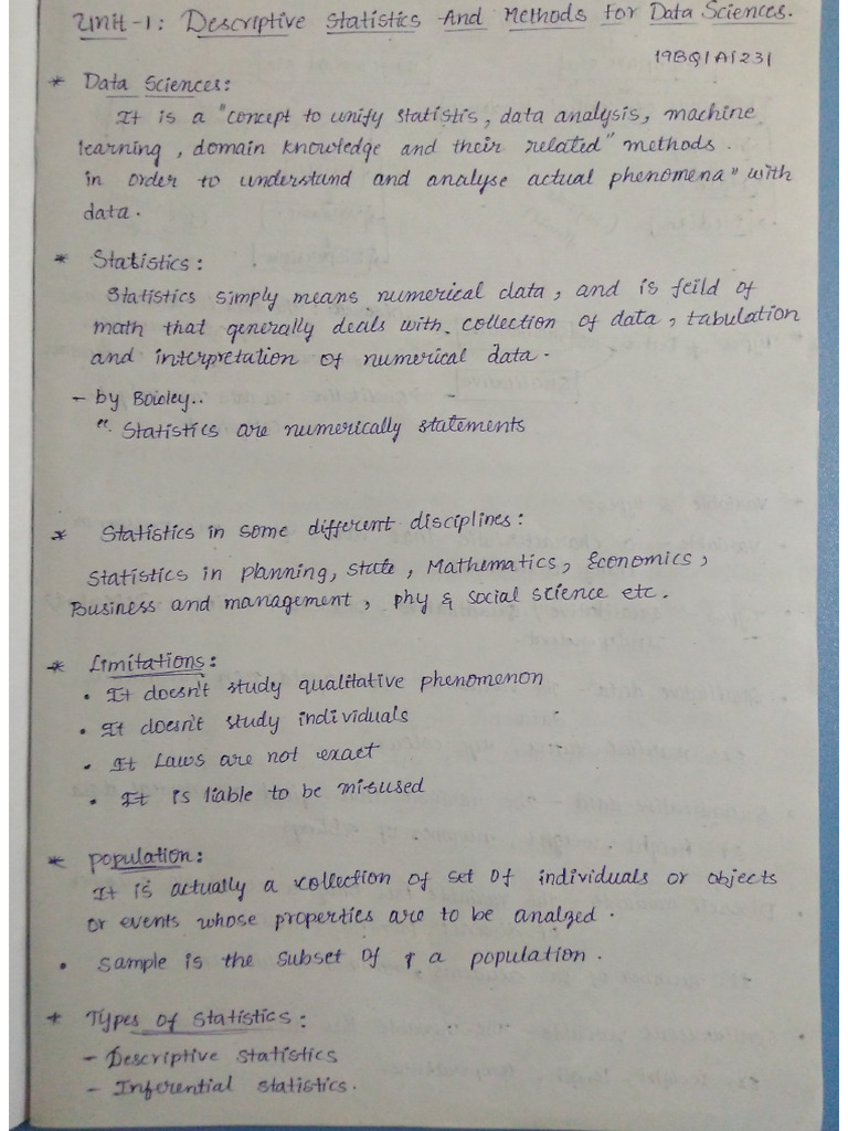 p&s(class notes) | PDF