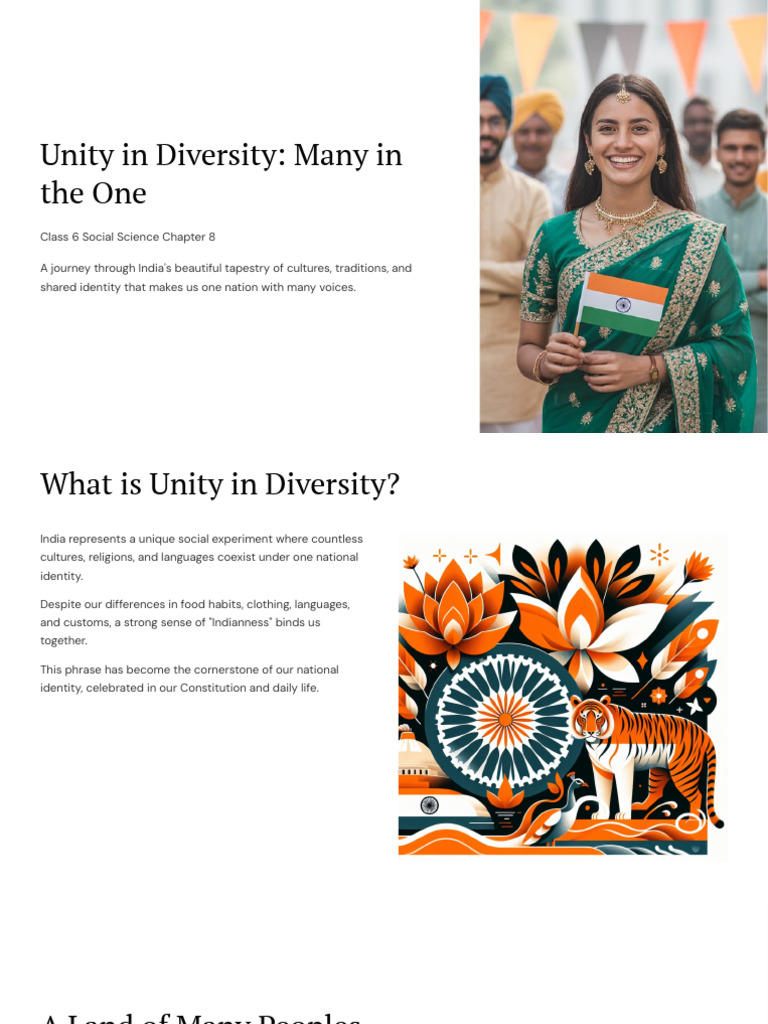 Unity in Diversity: India's Cultural Tapestry | PDF | Festival | Cuisine