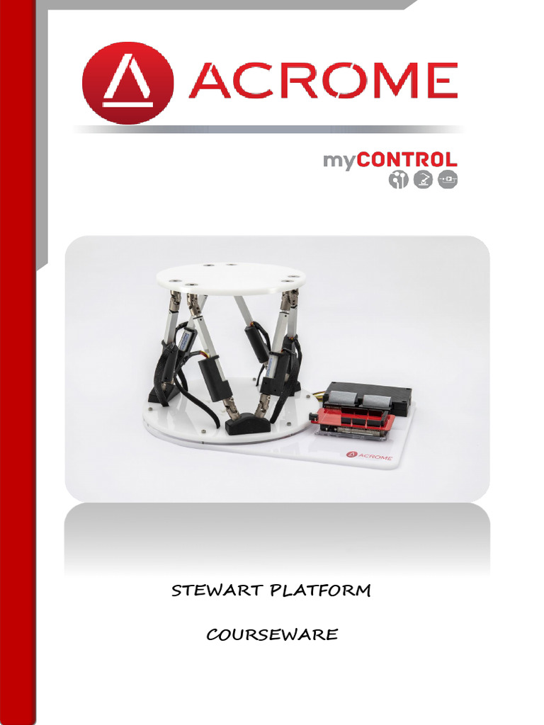 Stewart Platform Courseware Overview | PDF | Kinematics | Mechanical ...