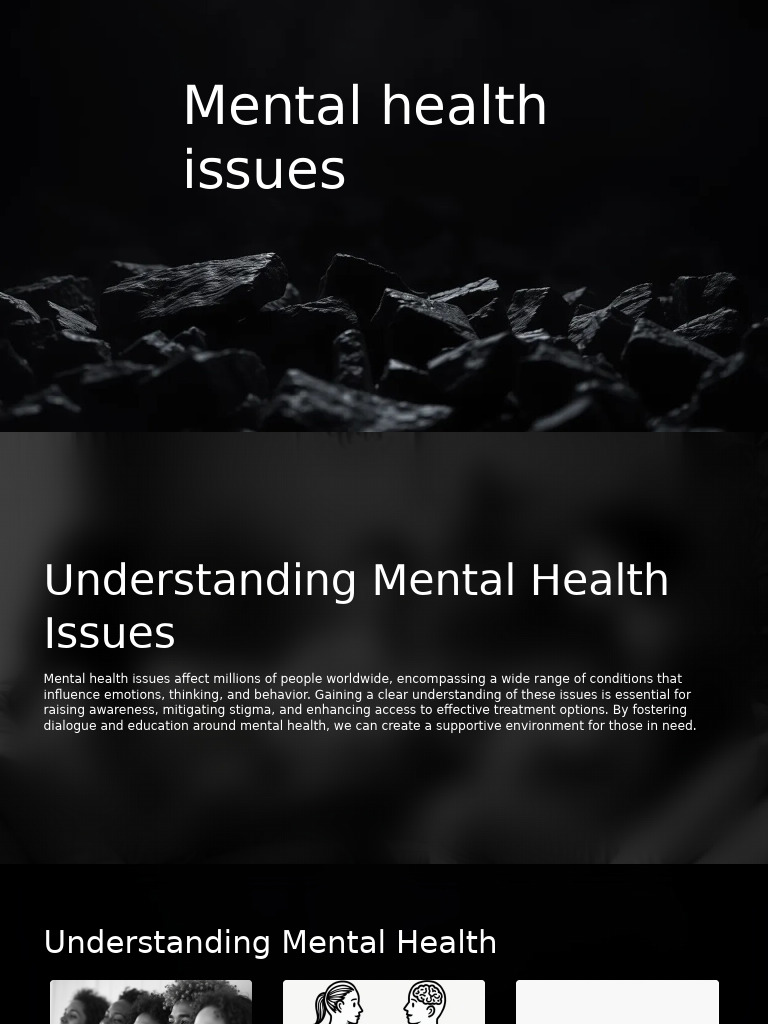 Understanding Mental Health Issues | PDF | Mental Disorder | Mental Health