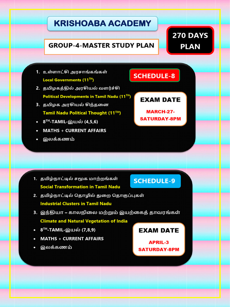 Group 4 Study Plan | PDF