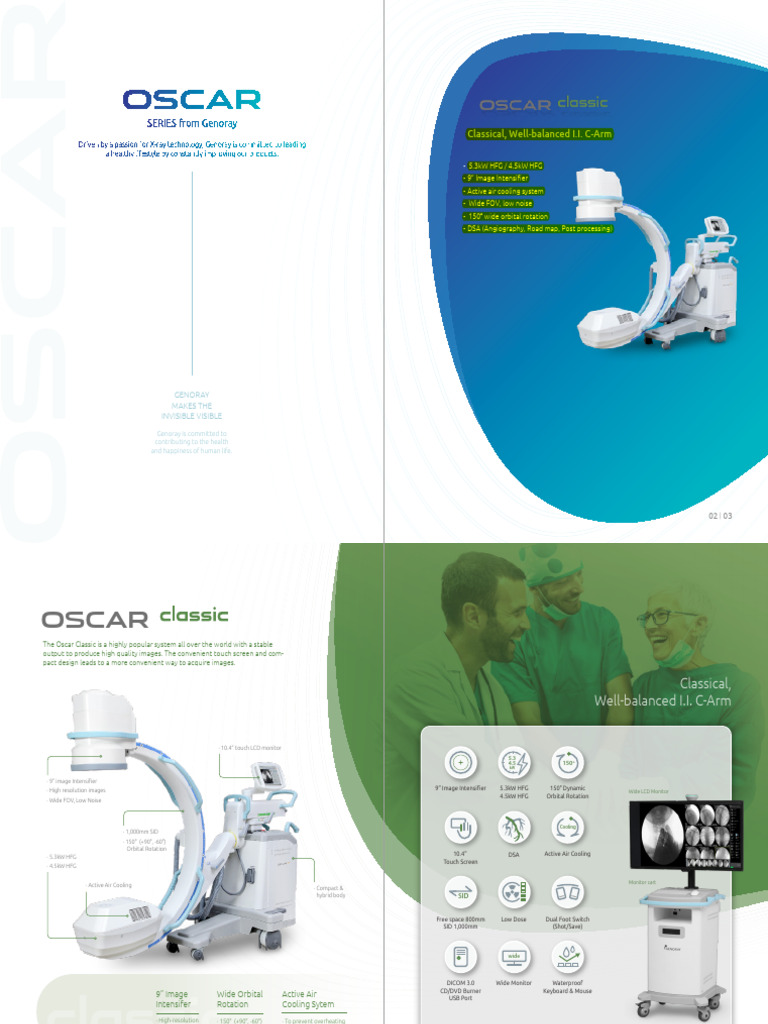 Genoray Oscar Classic C-Arm System | PDF | Medical Specialties ...