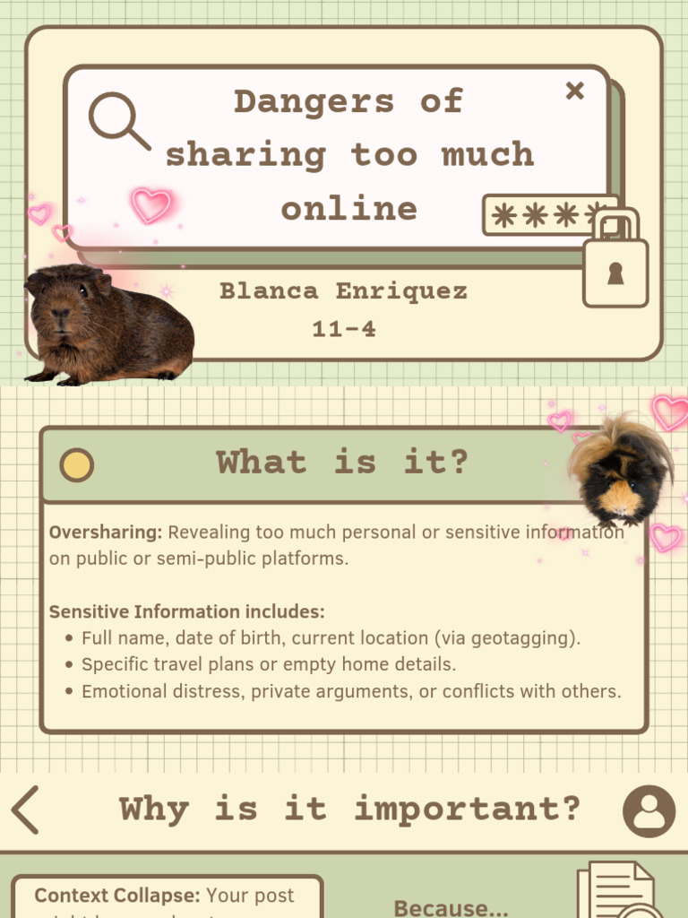 Risks of Oversharing Online | PDF | Social Media | Popular Culture ...