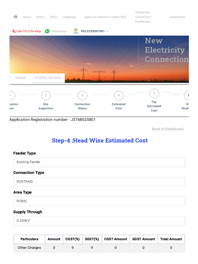 Electricity Connection Cost Estimate Guide | PDF | Electric Power ...