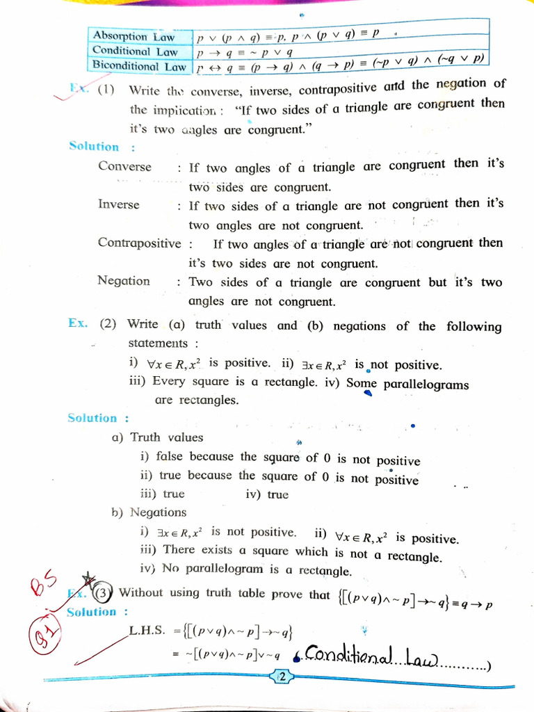 Maths Practical No. 1 Logic | PDF