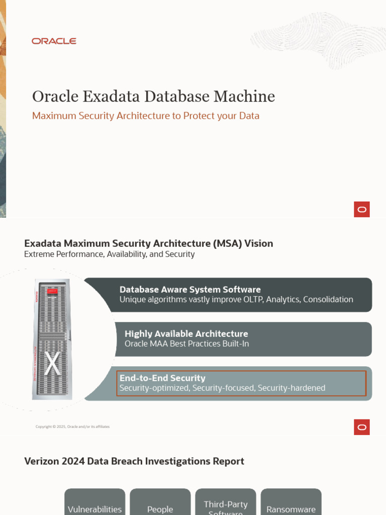 Oracle Exadata Maximum Security Overview | PDF | Secure Shell ...