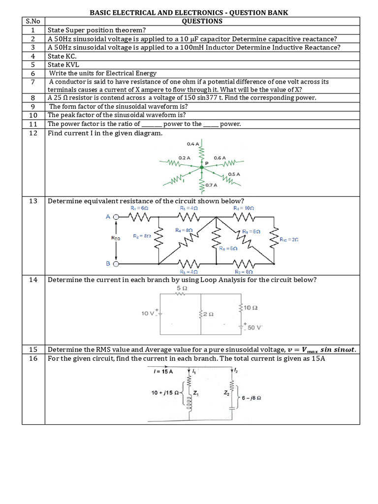 Beee QB 29 10 25 | PDF | Electrical Impedance | Electrical Network