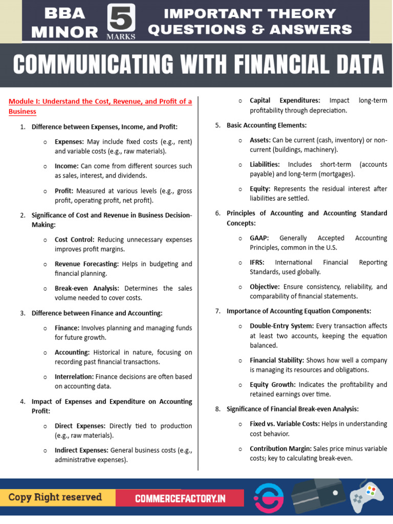 Business Financial Analysis Guide | PDF | Expense | Debits And Credits
