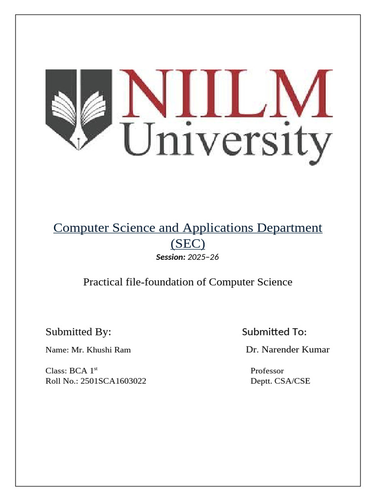AI in Computer Science: Overview & Applications | PDF | Artificial ...