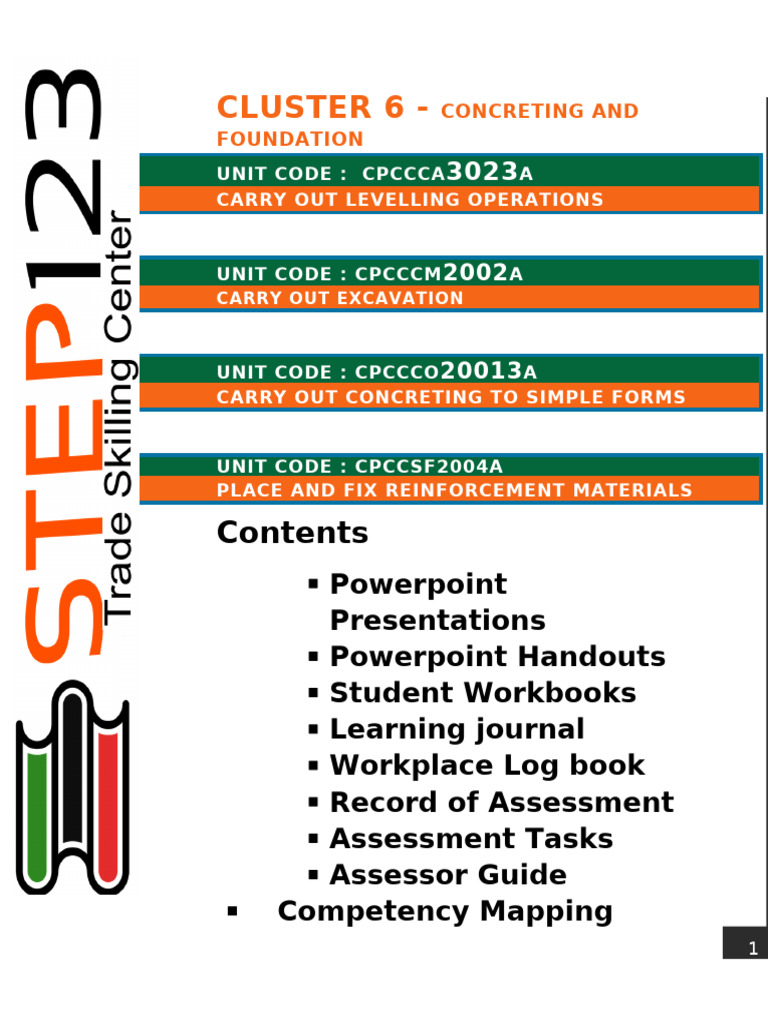 Concreting and Foundation Training Resources | PDF