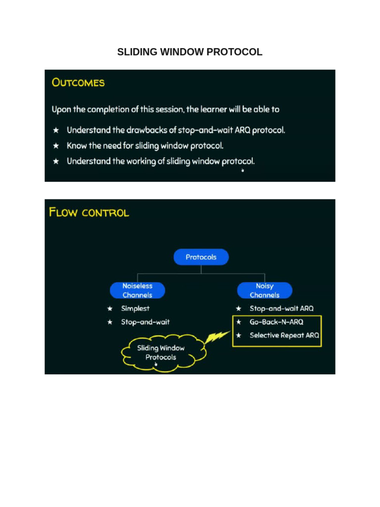 Sliding Window Protocol Class | PDF