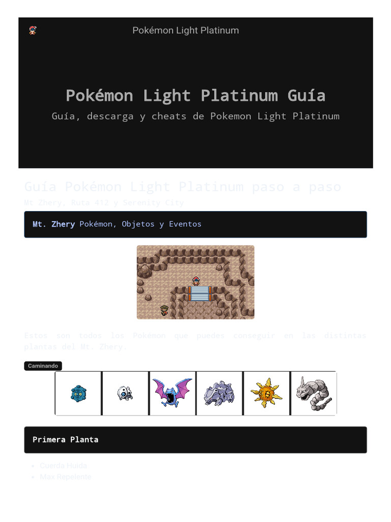 Light Platinum11 | PDF | Pokémon | Franquicias de Nintendo