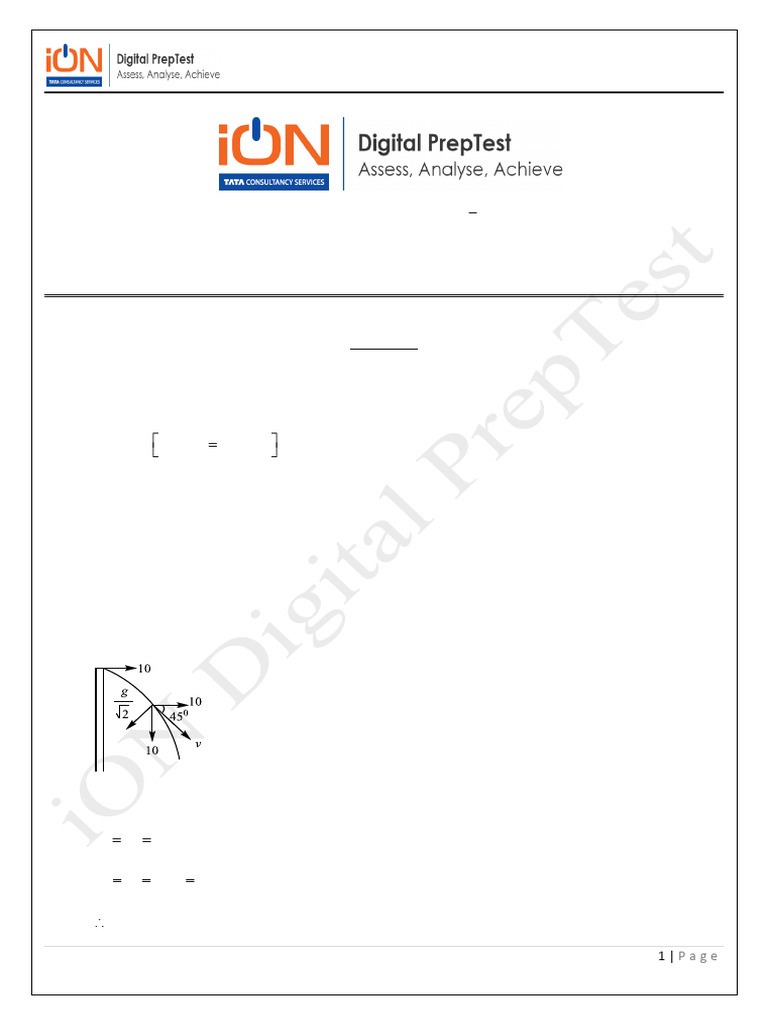 iON Digital PrepTest Class XI PCB Solutions | PDF | Ionic Bonding ...