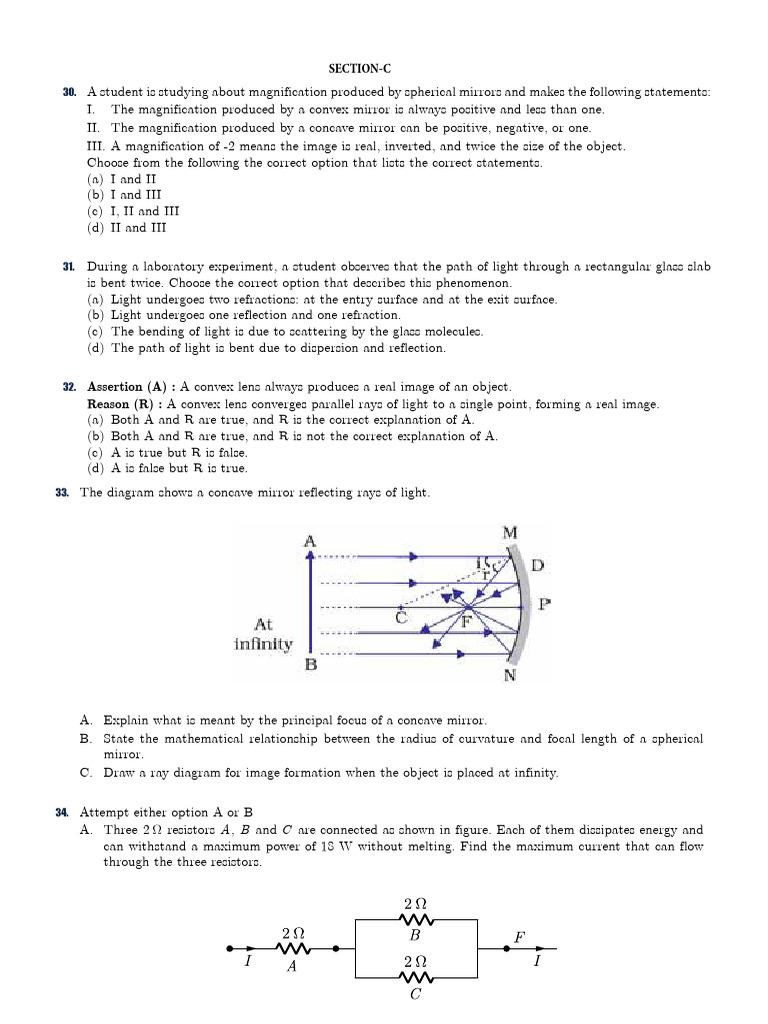Spherical Mirrors and Light Refraction Concepts | PDF | Mirror | Optics