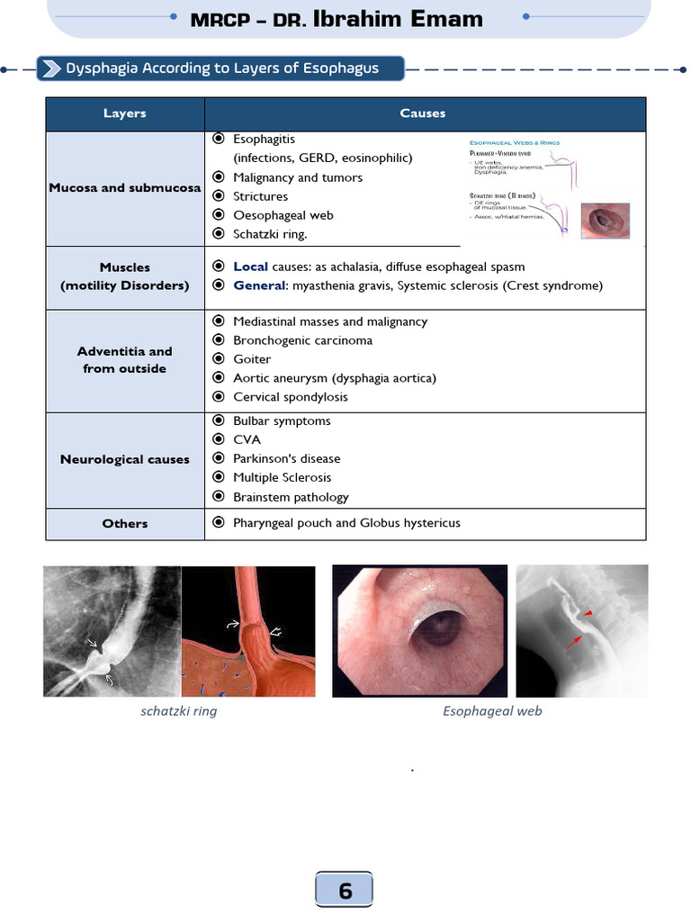 Dysphagia: Causes and Investigations | PDF | Esophagus ...
