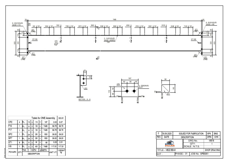 Tekla Structures Assembly Weights Summary | PDF