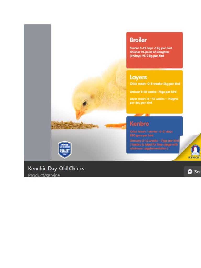 Kenchic Info About Chicken | PDF