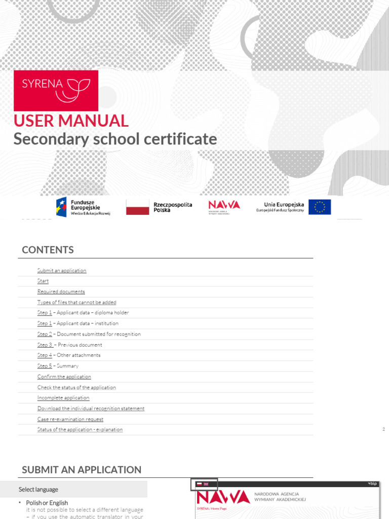 Secondary School Certificate Application Guide | PDF | Passport | Diploma