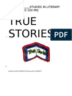 Fall 2012 True Stories Manual June 18