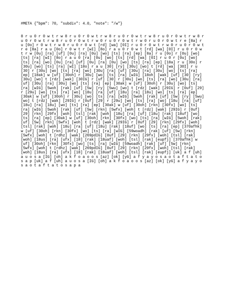 Musical Notation Sequence Analysis | PDF