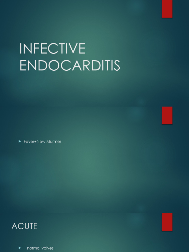 Infective Endocarditis | PDF