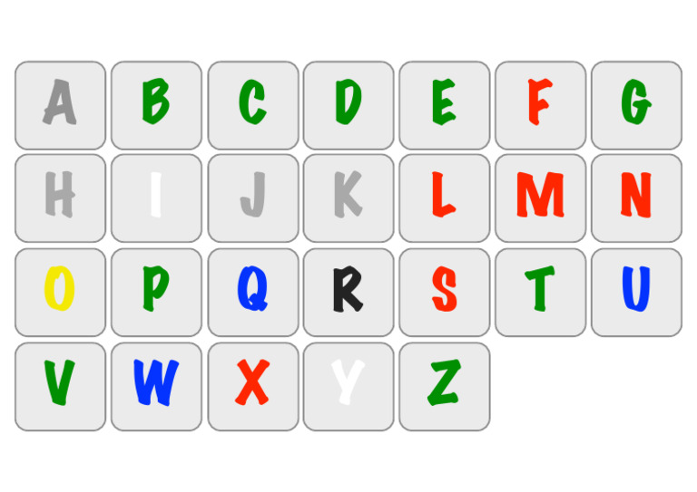 English Color Alphabet | PDF
