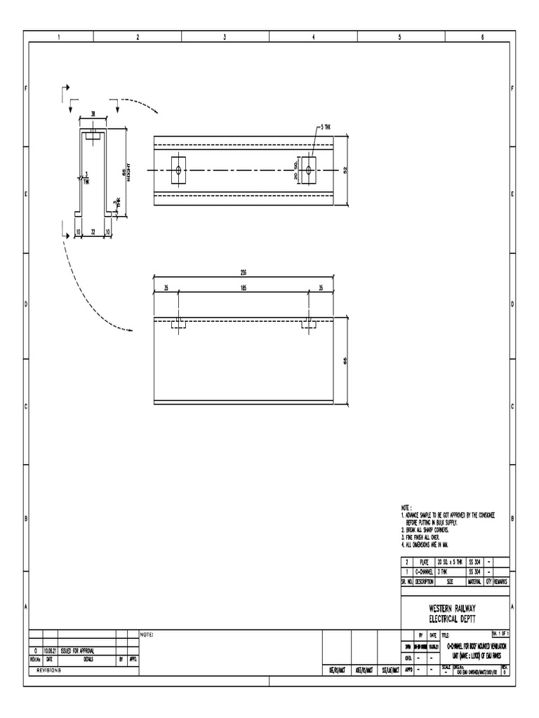 Channel Drawing-EMU Rakes | PDF