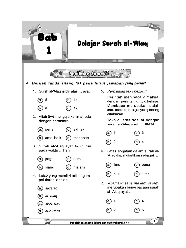 01 - Pai & BP 3 SD Merdeka - Bab 1 | PDF