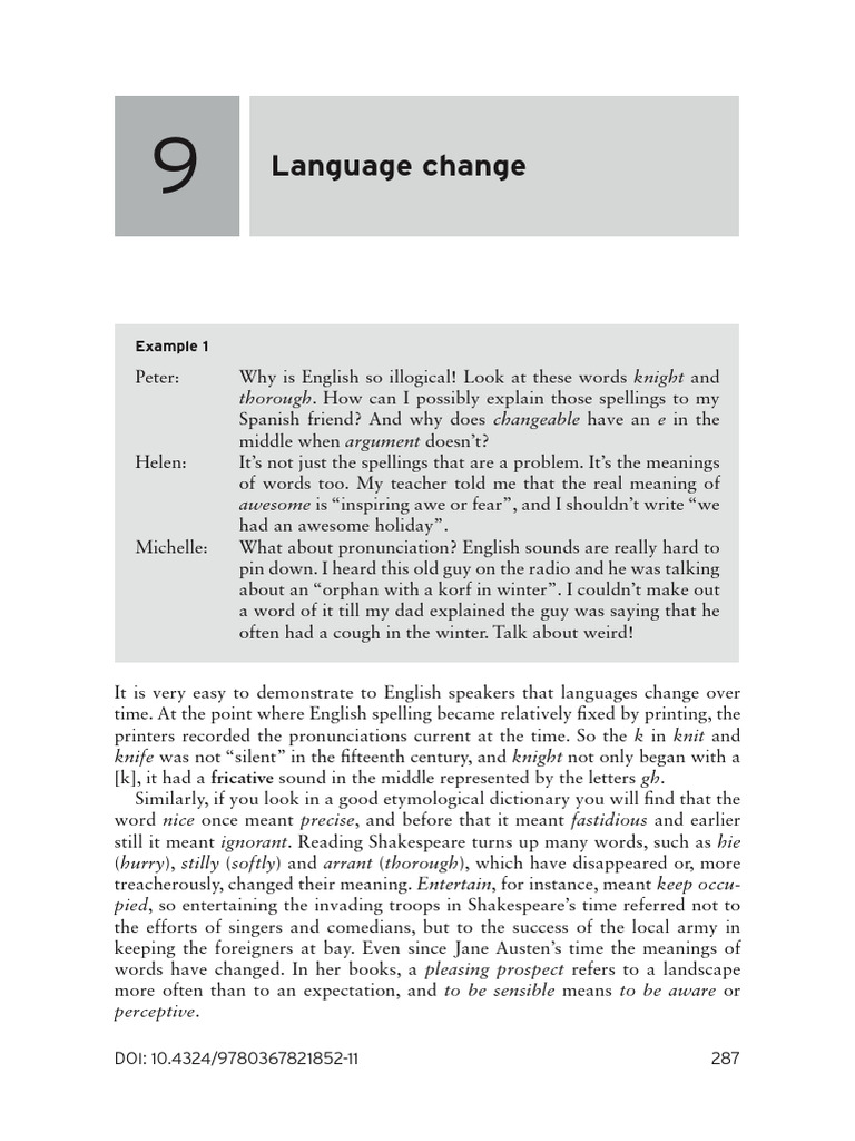 Understanding Language Change and Variation | PDF | English Language ...