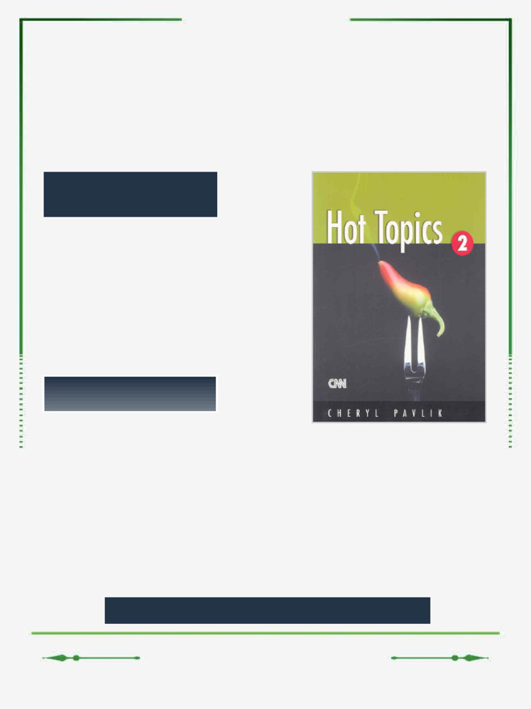 Hot Topics 2 1st Edition Cheryl Pavlik ebook study edition | PDF ...