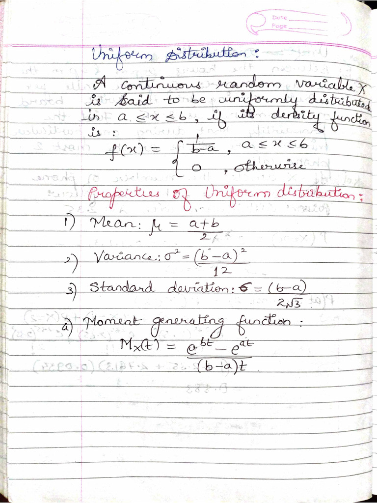 Uniform Distribution | PDF
