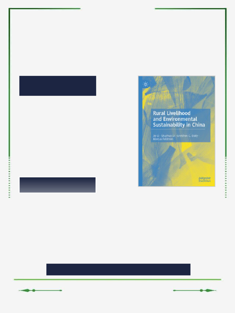 Rural Livelihood and Environmental Sustainability in China Jie Li eBook ...