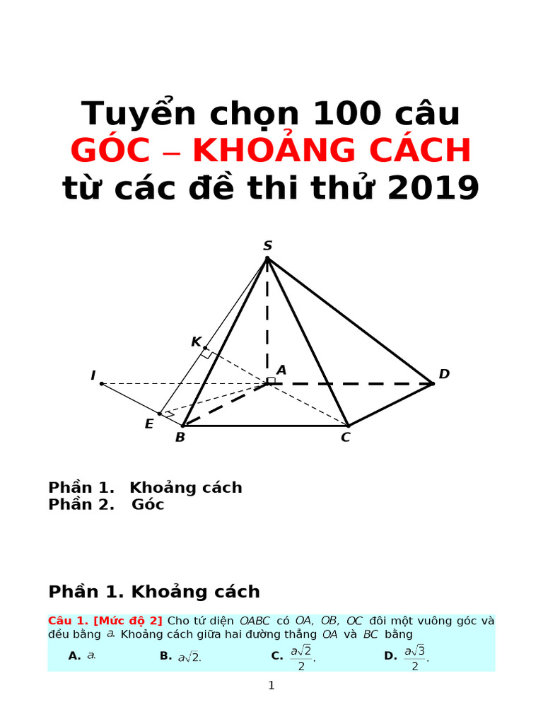 Dap An 1 | PDF