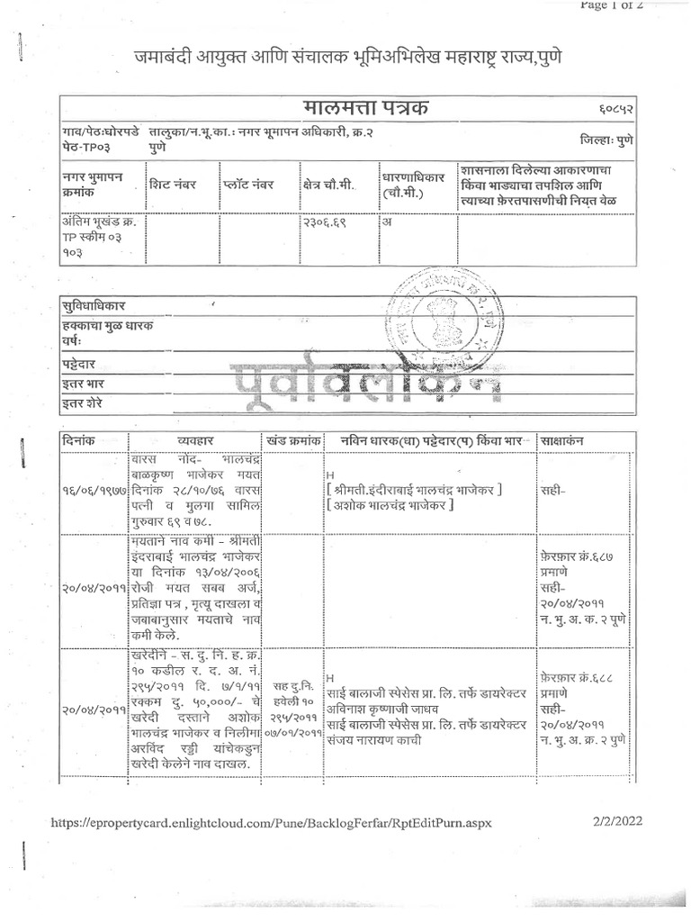 10) Property Card | PDF