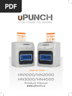 uPunch HN Series Time Clock Setup Guide | PDF | Workweek And Weekend