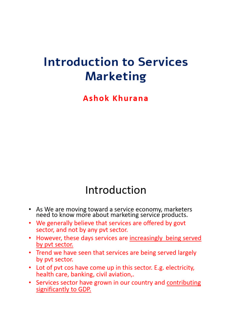 Overview of India's Service Sector Growth | PDF | Marketing | Goods