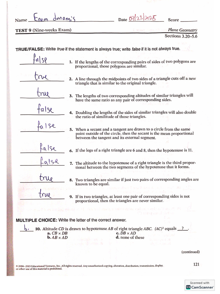Enem-Test 9 Plane Geometry | PDF