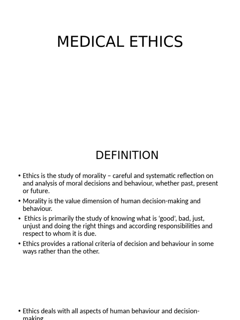 Understanding Medical Ethics Principles | PDF | Informed Consent ...
