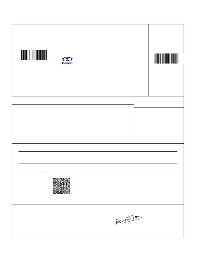 Lenskart Tax Invoice for Order 1325112026 | PDF | Invoice | Payments